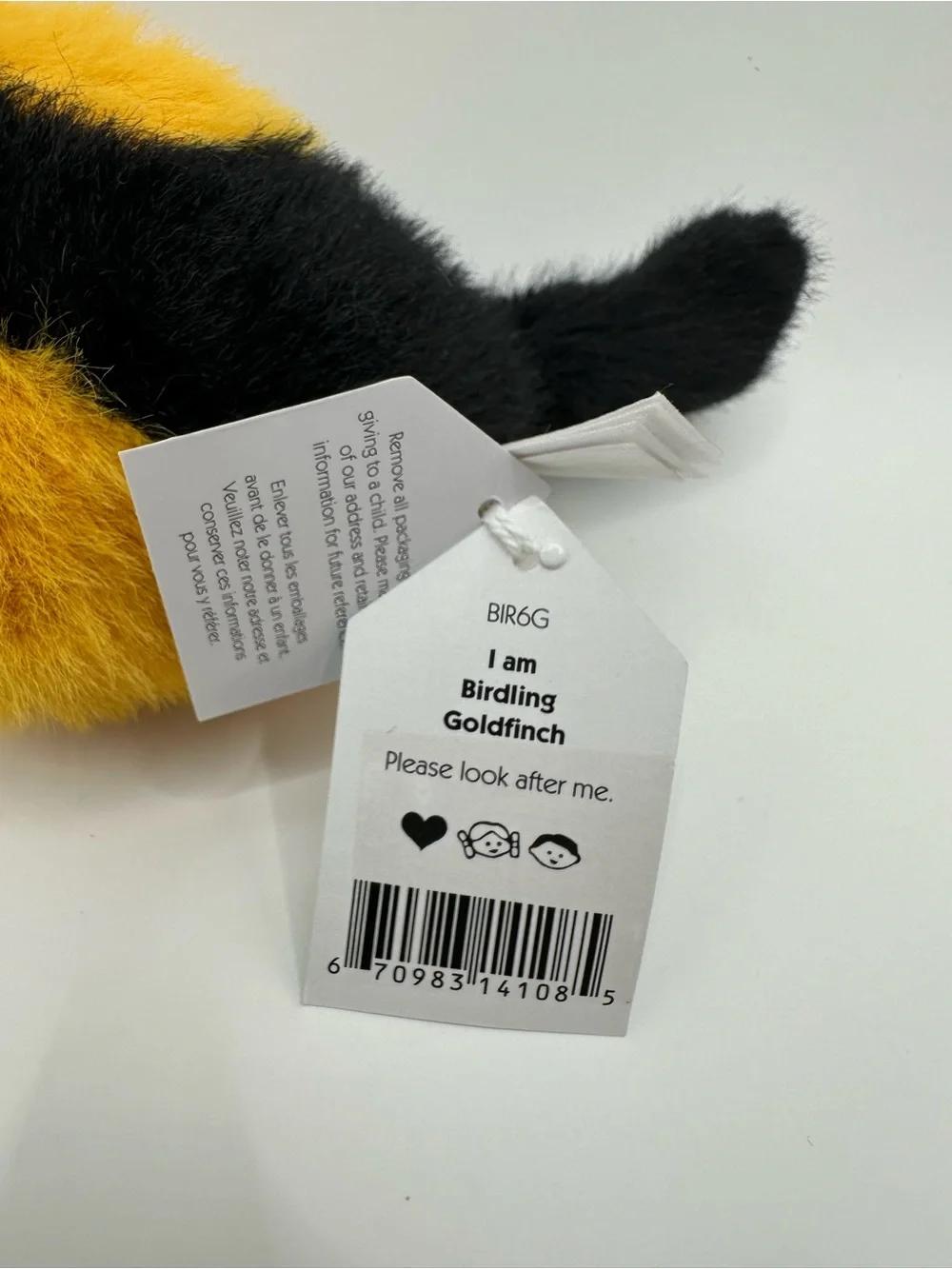 NWT Retired Jellycat Birdling Goldfinch